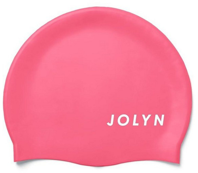 JOLYN 클래식 유니 실리콘 수영 모자 성인 여성 및 남성용 모발 보호 집중 트레이닝 편안한 미끄럼 방지 화이트 178740, 단일 사이즈, 핑크