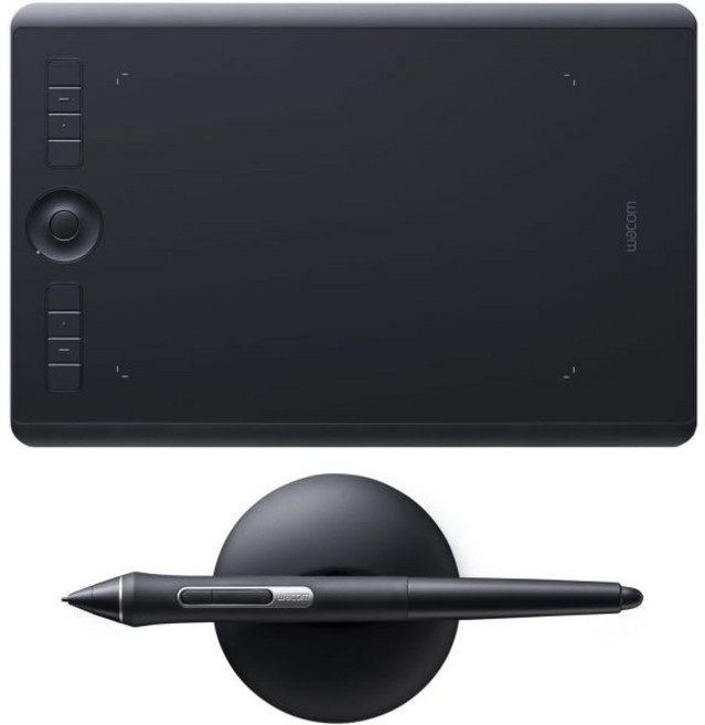 와콤 인투오스 프로 미디엄 크리에이티브 펜 태블릿 블랙 PTH660 - 갱신, 1개