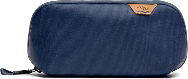 피크 디자인 스몰 테크 파우치 미드나잇 여행용 또는 일상용 전자 제품 정리함 종이접기 스타일 수납 케이블 패스스루 내후성 재활용 나일론 남녀용 기어 캐리어 가방, Midnight, Small