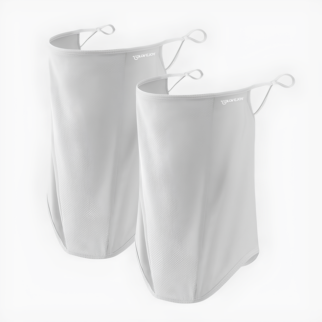 해피쇼핑 자외선차단마스크 2개세트 냉감 스포츠 아이스 쿨스카프 UV차단 페이스커버 남녀공용, 그레이