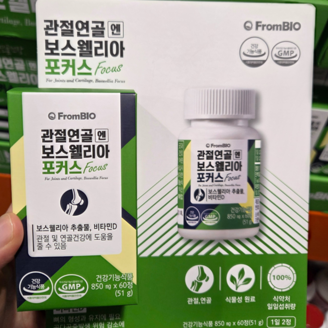 관절연골 엔 보스웰리아 포커스 850mg 코스트코, 60정, 5개