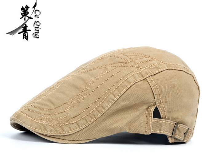 면베레 모자 남성 패션 자수 캐주얼 헌팅캡 중성 캡 모자 여성 모자