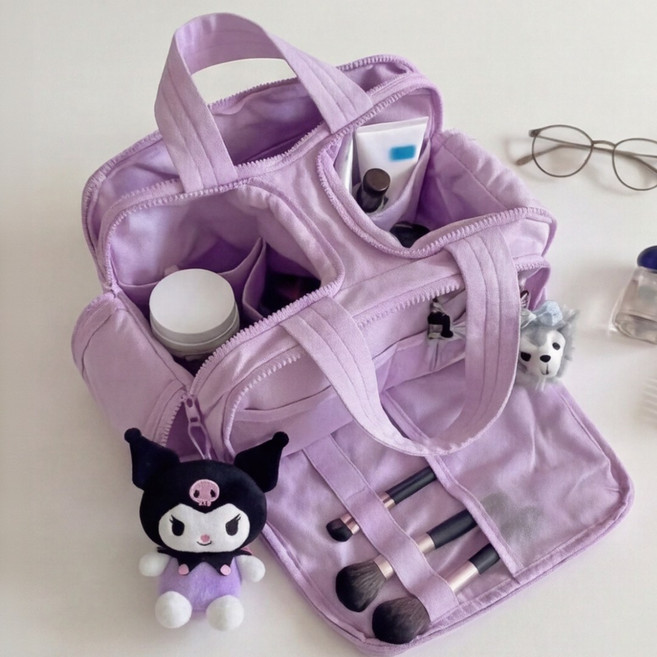 디망 14포켓 여행용 화장품 메이크업 파우치 백