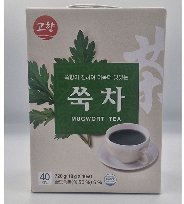 고향 쑥차, 18g, 40개입, 2개