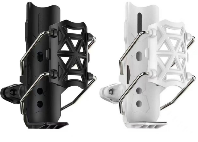 노스바이크 오토바이 자전거 물병 음료 물통 거치대 1+1, NB-126, 블랙 +화이트