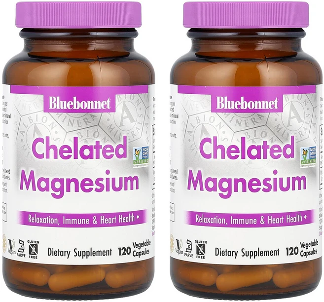 블루보넷 킬레이트 마그네슘, 120정, 2개 - 쿠팡