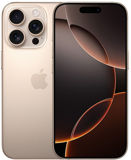 Apple 정품 아이폰 16 Pro 자급제, 데저트 티타늄, 512GB