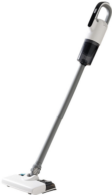 跨境無線吸塵器家用大吸力除蟎顯塵拖洗地機一體手持式歐美認證, 標配2個濾芯, 白色