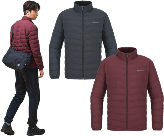 레드페이스 남성용 경량다운 보온성 좋은 기능성 패딩 다운 점퍼