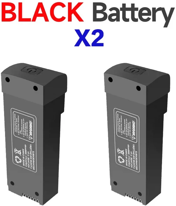 Z908 ProMax Dron 배터리 Lipo 액세서리 부품 용 3.7V 2000mAh 기존 드론, 05 Z908 Black BatteryX2