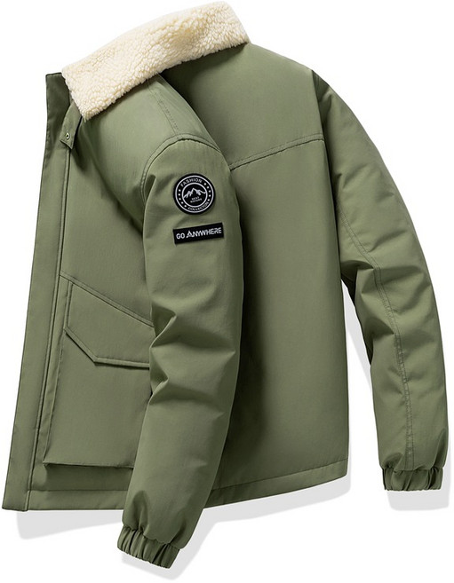 스타일닥터 오리털 패딩 남성 가을 겨울 도톰한 보온 퍼 칼라 점퍼