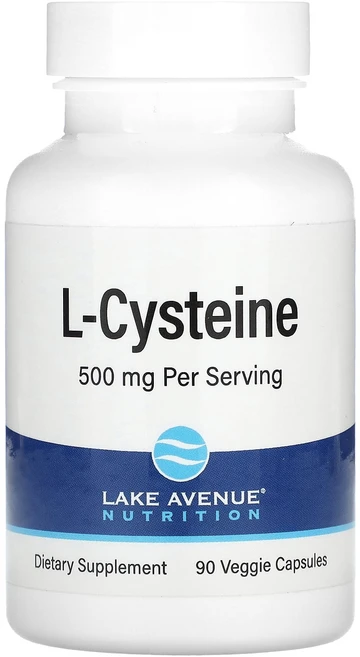 Lake Avenue Nutrition l-시스테인 500mg 베지 캡슐 90정, LakeAvenueNutritionl시스테인500mg베, 1개 - 쿠팡