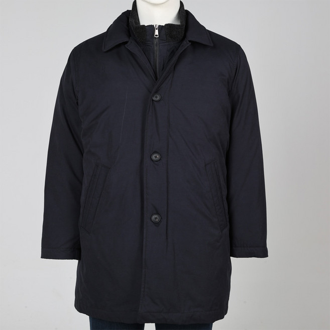 본사직영 런던포그 이월 네이비 레이어드 덕다운 7부코트 ( LOWMA900 )