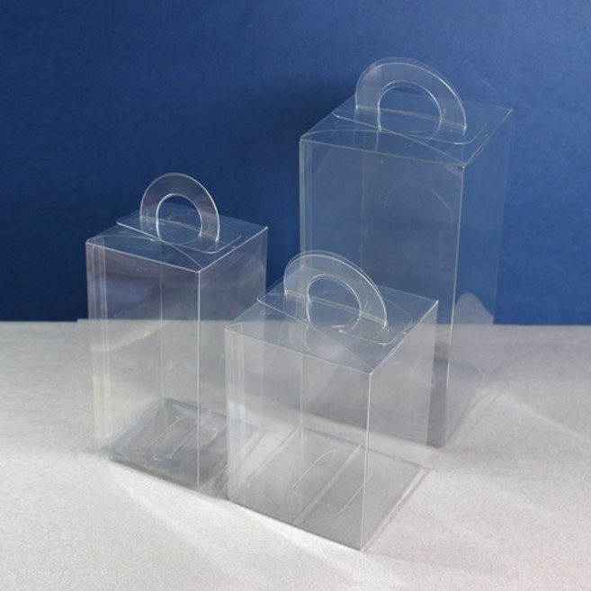 캔들 디퓨저 포장박스 PET 투명 손잡이 포장상자 모음, 1개