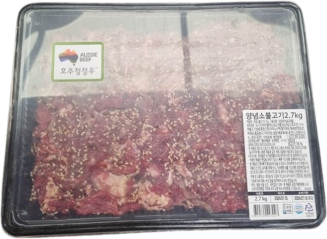 코스트코 양념 소불고기 냉장 2.7kg 아이스팩 포장, 1개
