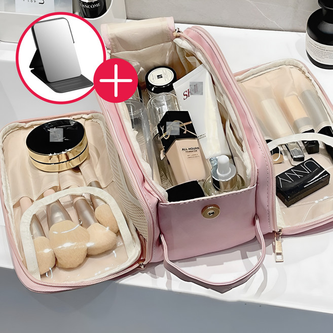 라누아 여성 해외여행용 출장용 헬스장 캠핑용 세면도구 화장품 대형 대용량 파우치