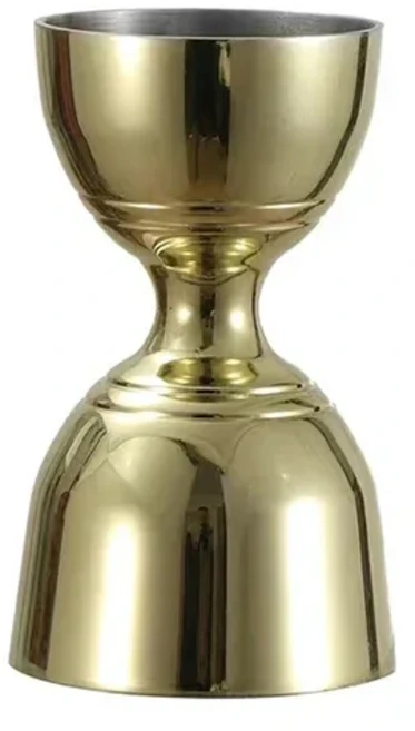 스테인레스 스틸 칵테일 측정 지거 내부 기능이 있는 더블 바텐더용 1Oz / 벨, 04 Gold, 1개