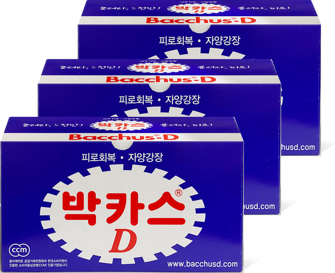 동아제약 박카스D 피로 회복, 100ml, 3박스