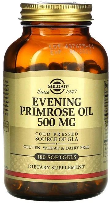 Solgar 솔가 달맞이꽃 오일 500mg 180정 소프트젤 종자유 감마 리놀렌산 달마지꽃 이브닝 프림로즈 Evening Primrose Oil, 기본, 1개 - 쿠팡