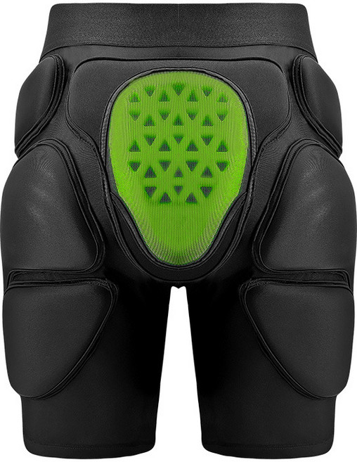 루비바 스노우보드 스키 엉덩이보호대 인라인 스케이트 피겨, 블랙, 1개