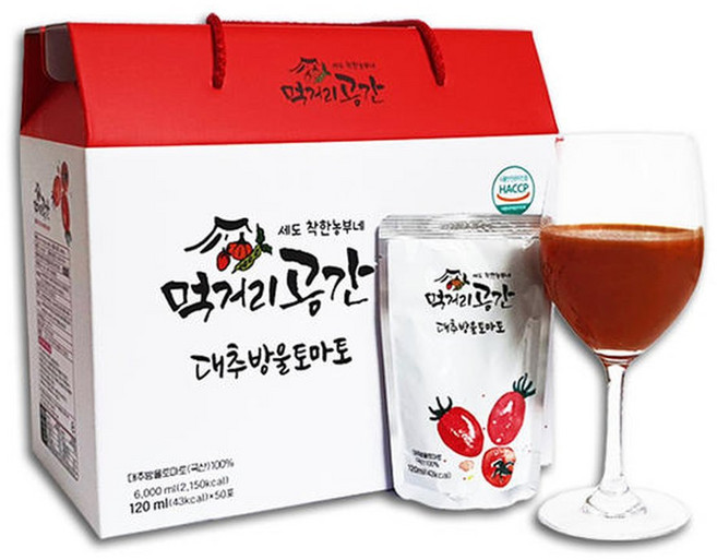 [먹거리공간] 100% 대추방울토마토즙 120ml x 50포