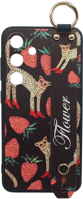 신서엔코 갤럭시 케이스 플루트 플라워 핸드 스트랩 핸드폰케이스