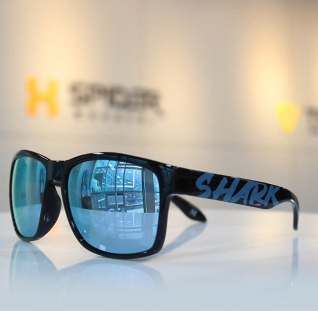 낚시 선글라스 편광 선글라스 스포츠 선글라스 남성 여성, 샤크프라임 X588 아이스블루 편광, 1개