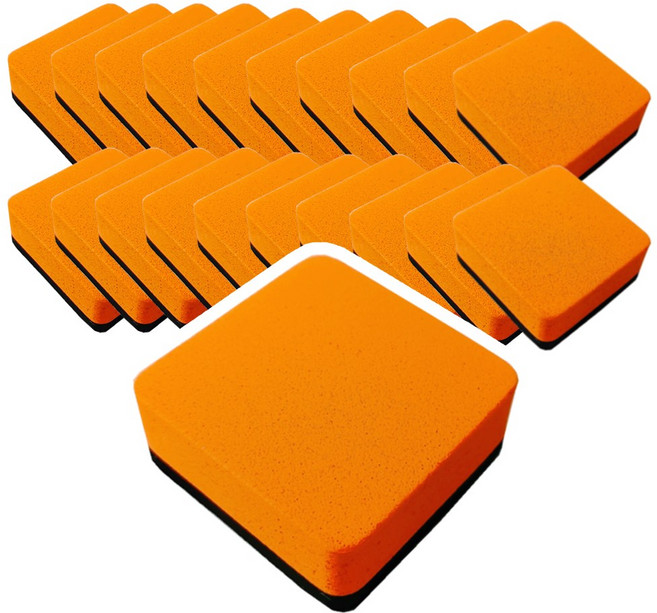 보드 자석 지우개 사각 미니, 오렌지20P