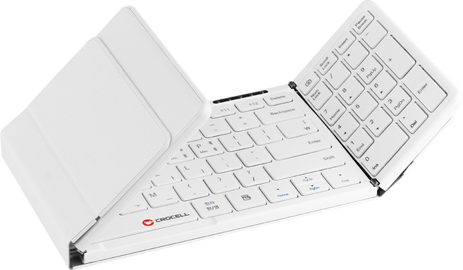크로셀 C-Flip Pure 화이트 팬터그래프(시저) 접이식 키보드