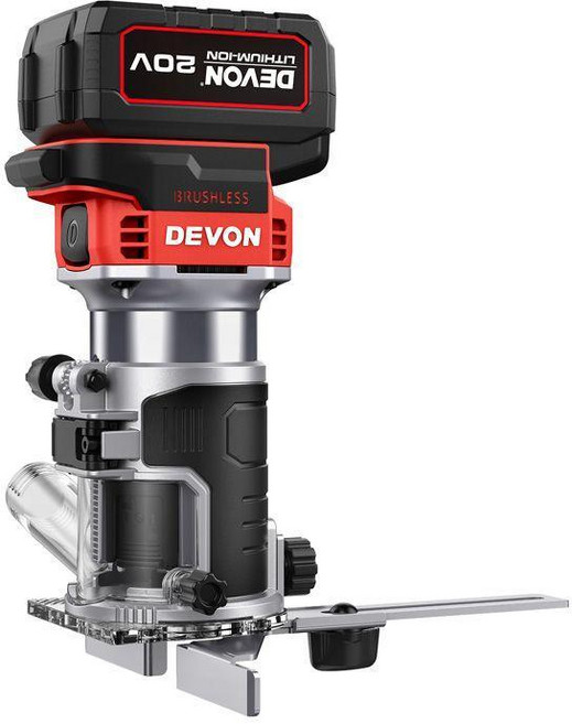 DEVON 大有 鋰電木工修邊機, 1個, 不帶按壓底座款（1328）裸機