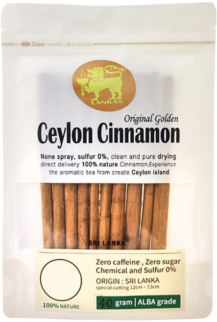 오가닉프렌즈 랑카스 ALBA 등급 골드 실론 시나몬 스틱, 40g, 1개