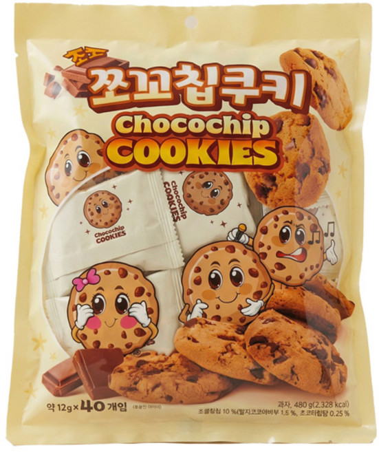 초코 쪼꼬칩 쿠키 480g, 1개