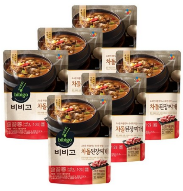비비고 차돌된장찌개 460g, 6개