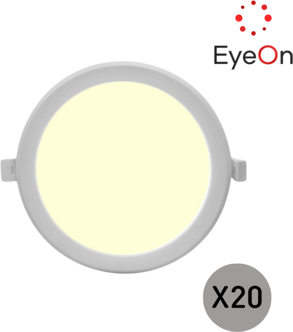 아이온 AS2년 6인치 다운라이트 15W 아주밝음 벌레방지 방습 플리커프리 매입등 매립등, 20개, 주백색(아이보리색)