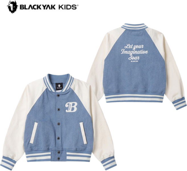 [백화점 발송] 블랙야크키즈 남여공용 데님자켓 야구점퍼