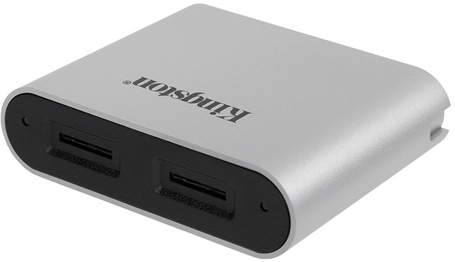 Kingston Workflow Station microSD 讀卡機 USB 3.2, 銀色, 1個, WFS-SDC