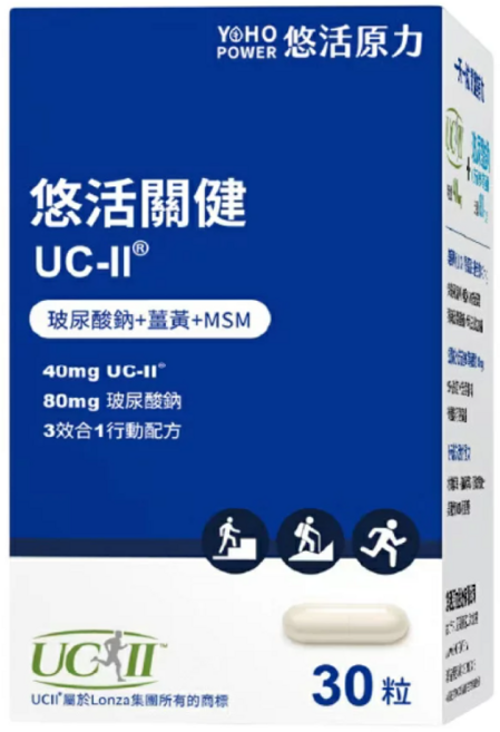 YO HO POWER 悠活關健 UC-II 複方膠囊, 1個, 30份