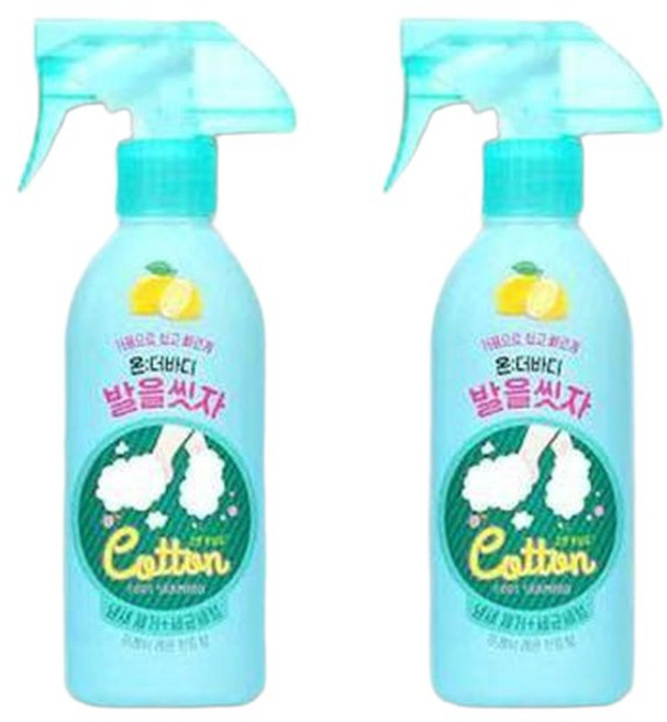 온더바디 발을씻자 풋샴푸 발세정제 레몬민트향 X 2개, 1개입, 1개, 510ml