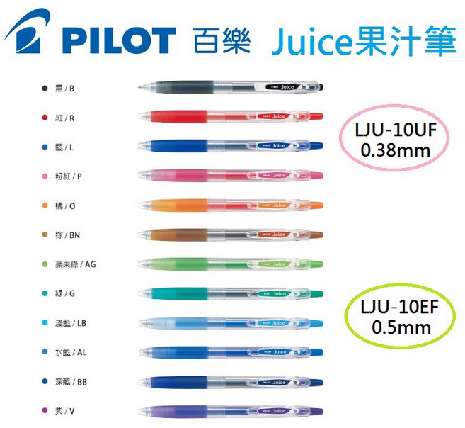 PILOT 百樂 Juice果汁筆, 1個, Juice果汁筆0.5-深藍