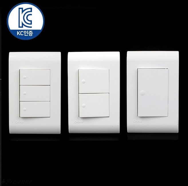 고급 거실등 스위치 욕실 안방 스위치교체 KC인증, 01)1구