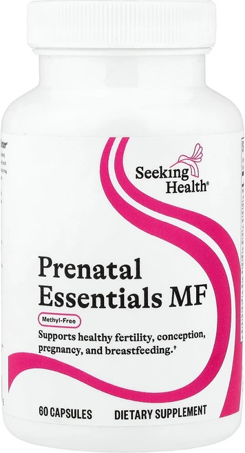 Seeking Health 프리네이틀 에센셜스 MF 메틸 무함유 캡슐 60정 Health (시킹 헬스), Seeking Health, 프리네이틀 에센셜스 MF,, 1개 - 쿠팡