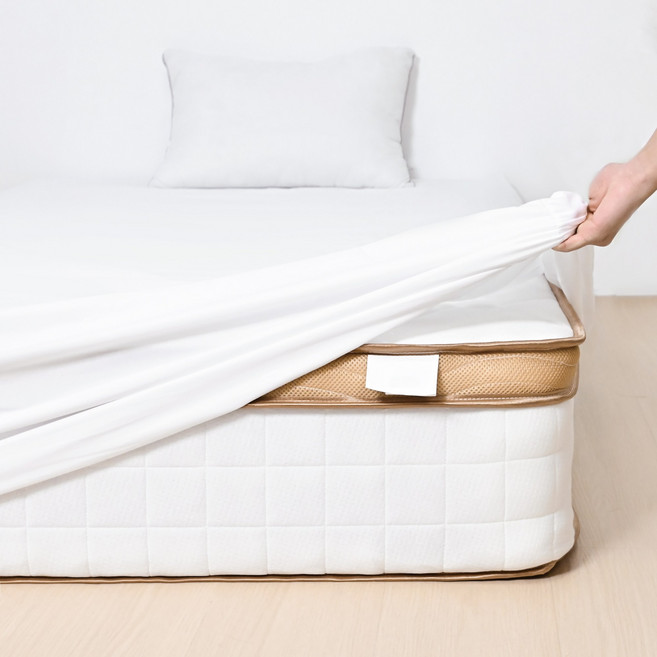 NOVALIVE 침대 커버 매트리스 커버 세트 알러지케어 항균 진드기방지 침대보호커버, 150*200*40