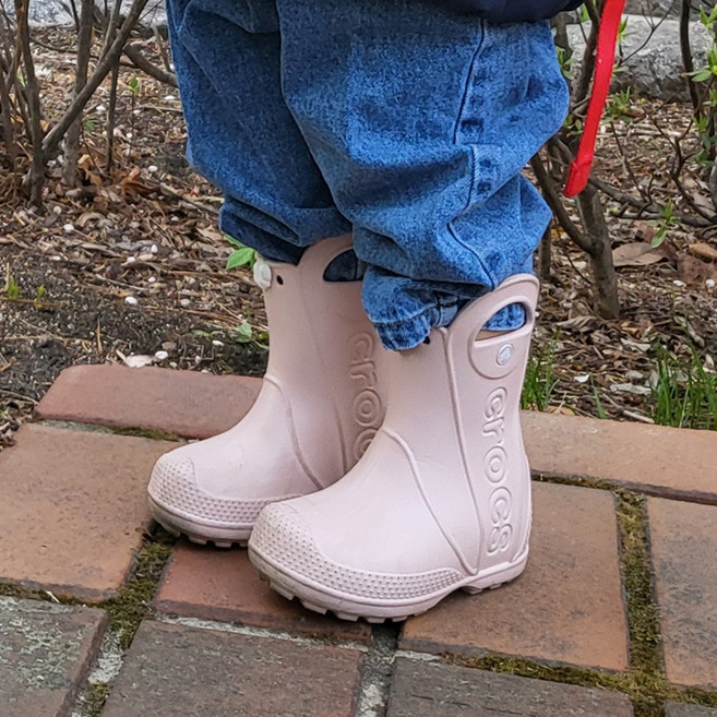 매장판 크록스 키즈 레인부츠 장화 핸들잇 콰츠 손잡이 남아 여아