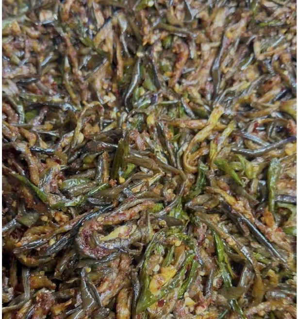 [장금이 반찬] 가지말랭이볶음 가지의 향이 가득한 밥반찬 좋아요, 1개, 500g