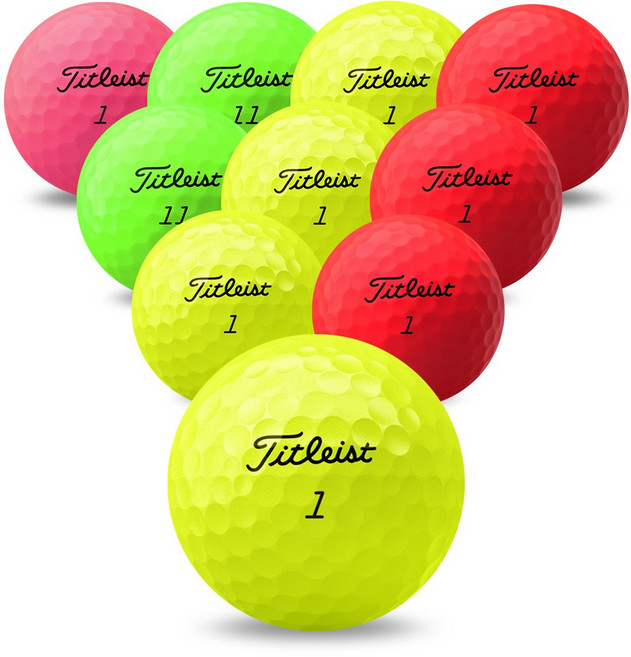 나이스골프 타이틀리스트 컬러 A-등급 로스트볼, 10개, 1개