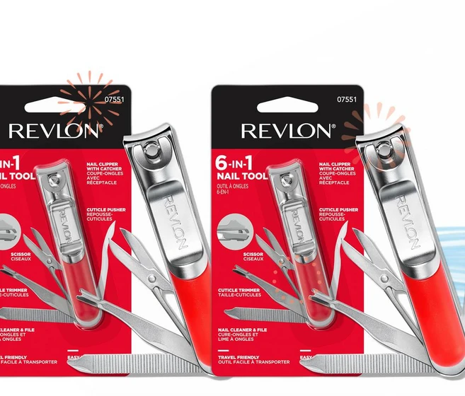 REVLON 레브론 손톱깍기 세트 6-in-1 네일 도구 1개입 M7 2개 - 쿠팡