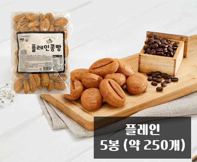 알앤알 플레인콩빵, 450g, 5개