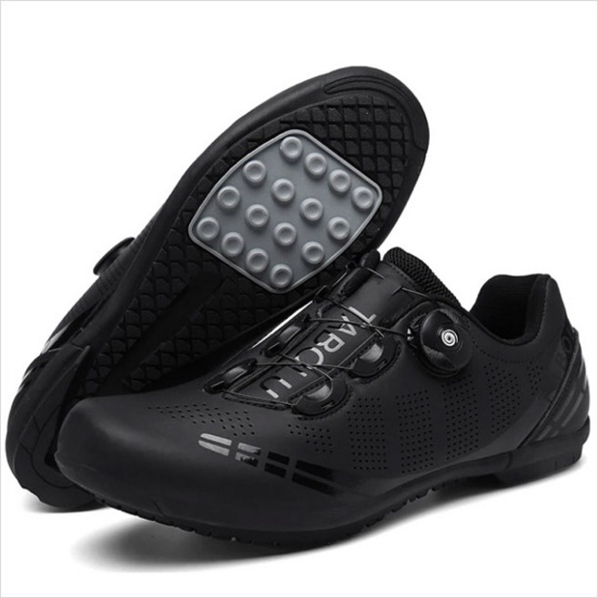 (당일국내배송) 타보 다이얼 평페달슈즈 자전거신발 - 스피닝슈즈 실내자전거 신발, 블랙, 240