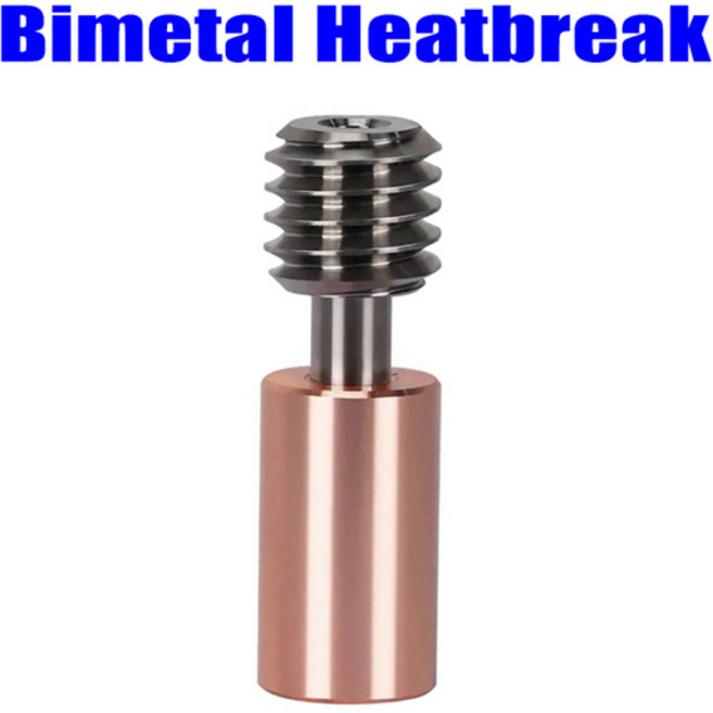 Ender 3 S1 목구멍 Ender 3 S1 Pro 3D 프린터 목구멍 Ender3 V3 SE K1 K1 Max Throat 용 구리 Plaed 티타늄 합금, Bimetal HeatBreak, 09 5 PCS