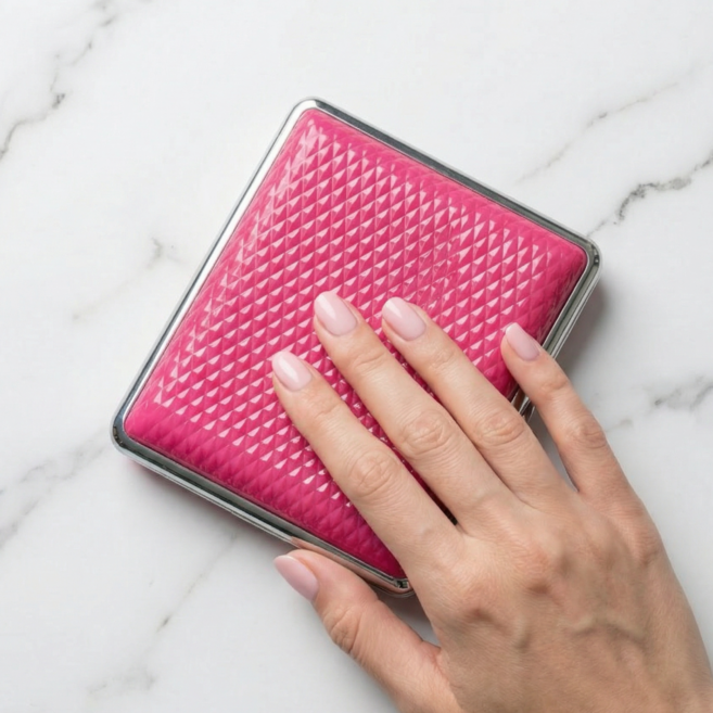 일리프 구김방지 일반형 하드 담배 케이스, 1개, 소프트 핑크